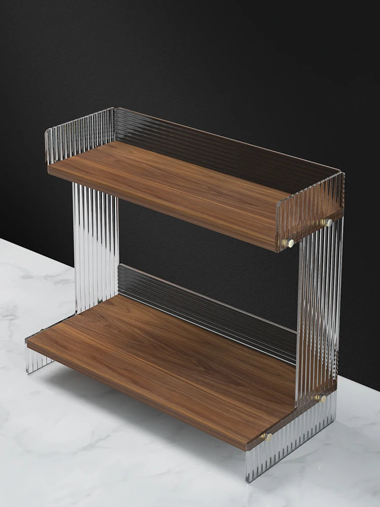 Bathroom Vanity Shelf Cosmetics Shelf Bathroom Vanity Skincare Desktop Storage Box Bathroom Organizer