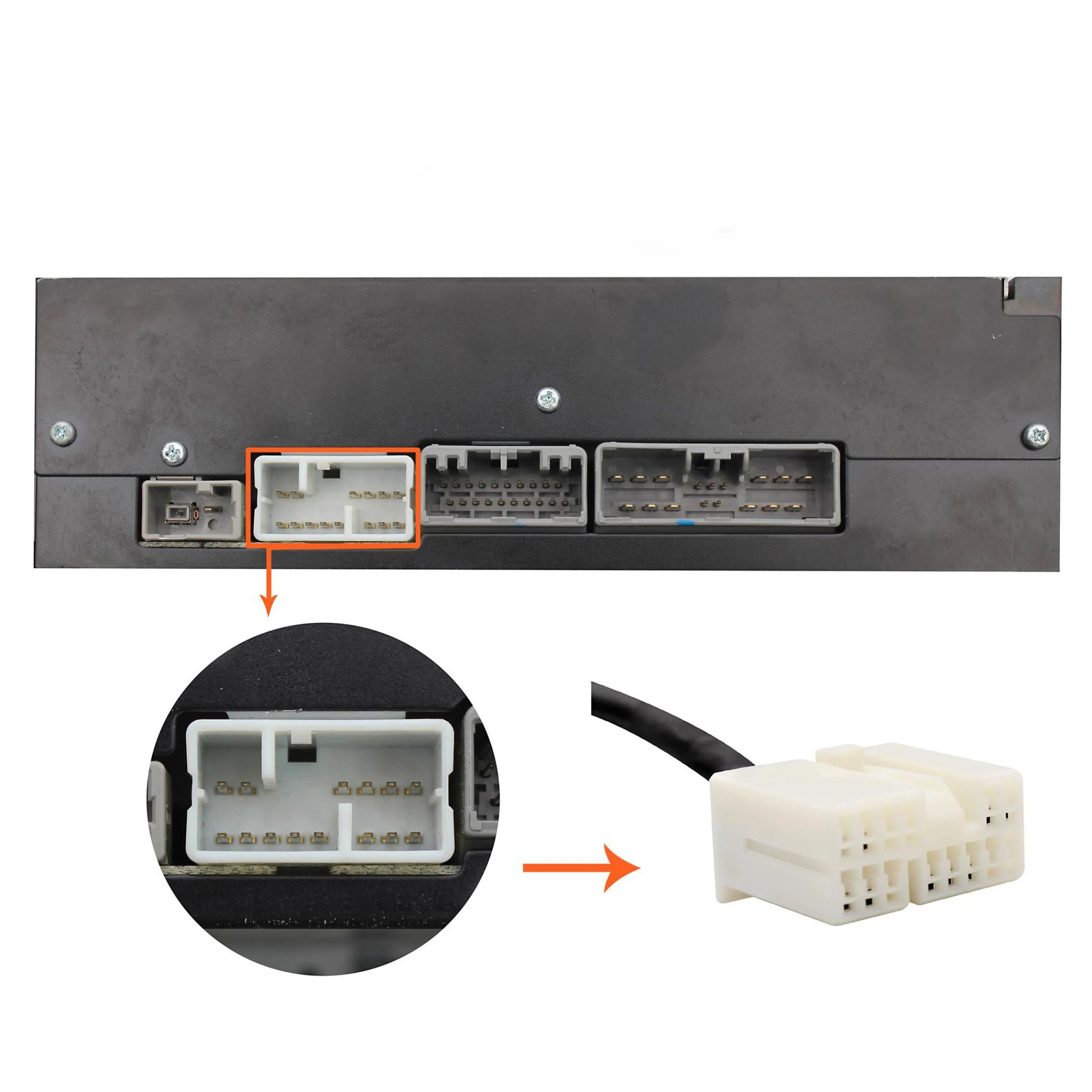 Moonet Car Audio USB AUX Input Adapter CD Changer for Honda Accord Pilot S2000 Civic CR-V Acura MDX TSX