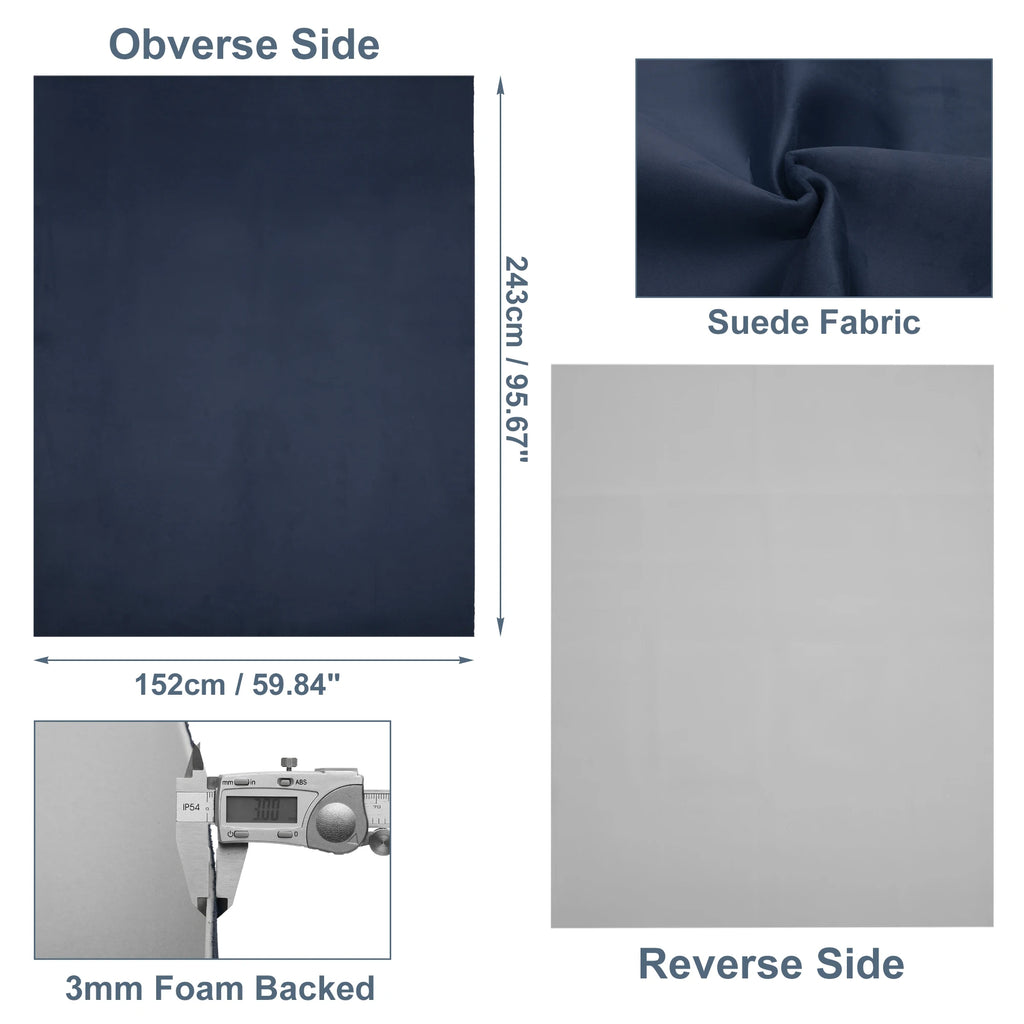UXCELL Suede Headliner Fabric Foam Backed for Car Truck Interior Trim Protect Aging Broken Faded DIY Replacement 200x152cm