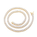 Nice Certified Moissanite Tennis Necklace 3/4/5/6mm Solid 925 Sterling Silver Diamond Tennis Necklaces for Women Man