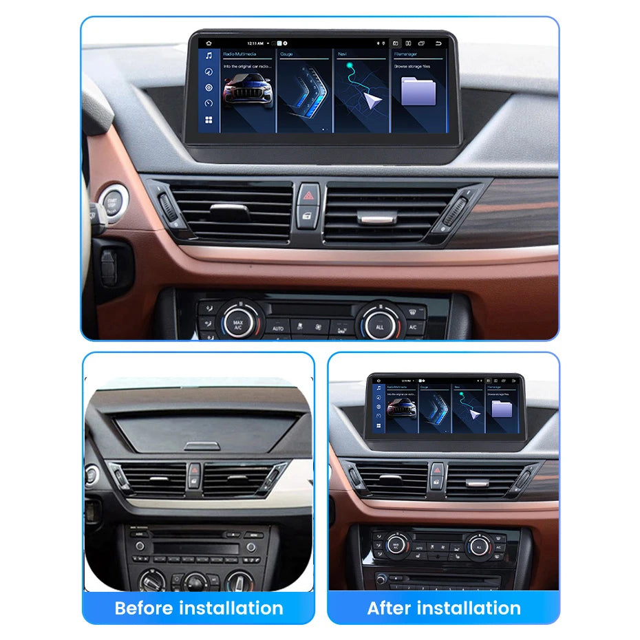 MEKEDE 128GB Android 14 Wireless CarPlay For BMW X1 E84 2009 - 2015 Car Multimedia Player DSP Android Auto GPS 8 Core Autoradio