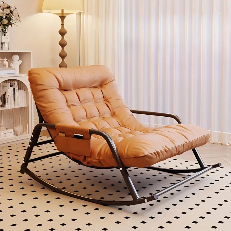 Modern Bedroom Rocking Chair Indoor Double Sofa Recliner with Cushion Living Room Bedroom Recliner with Armrests Recliner Chair