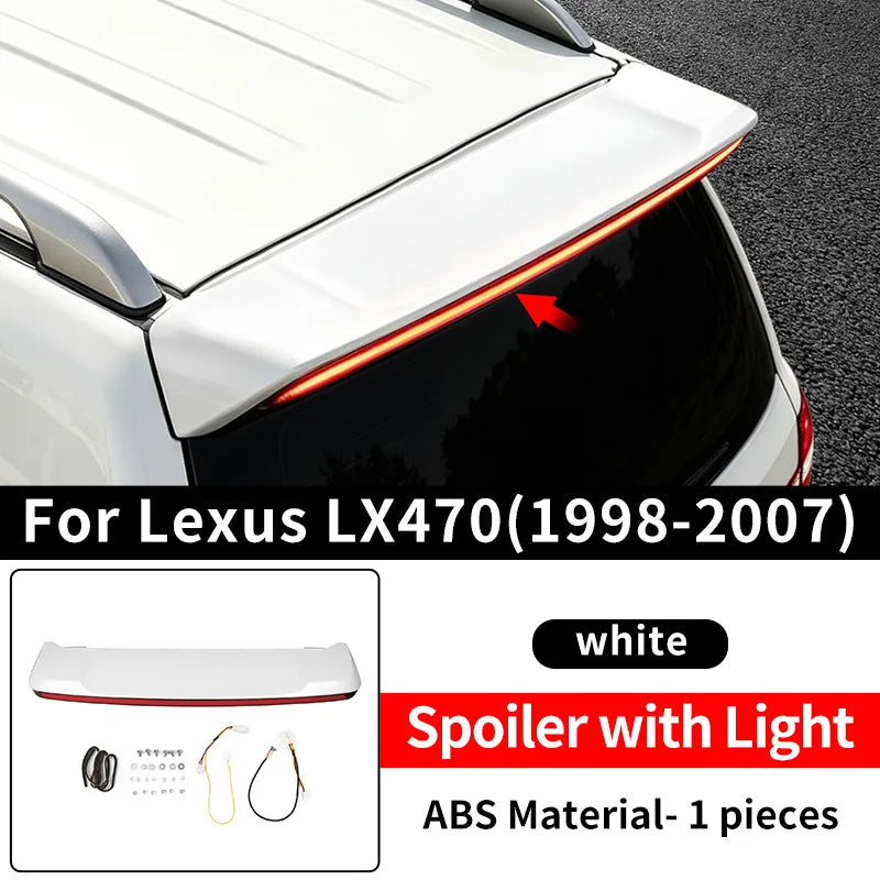 For 1998-2007 Lexus LX470 LX 470 Rear Trunk Spoiler Upgrade Vehicle Exterior Look Car Exterior Tuning Modification Accessories