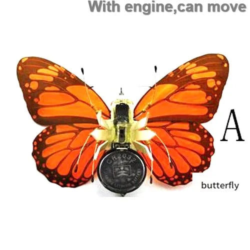 STEAM DIY Robotic Insects Science Invention Electronic Animal for School Competition Non-soldered DIY Kit Stem Toys Robot Animal