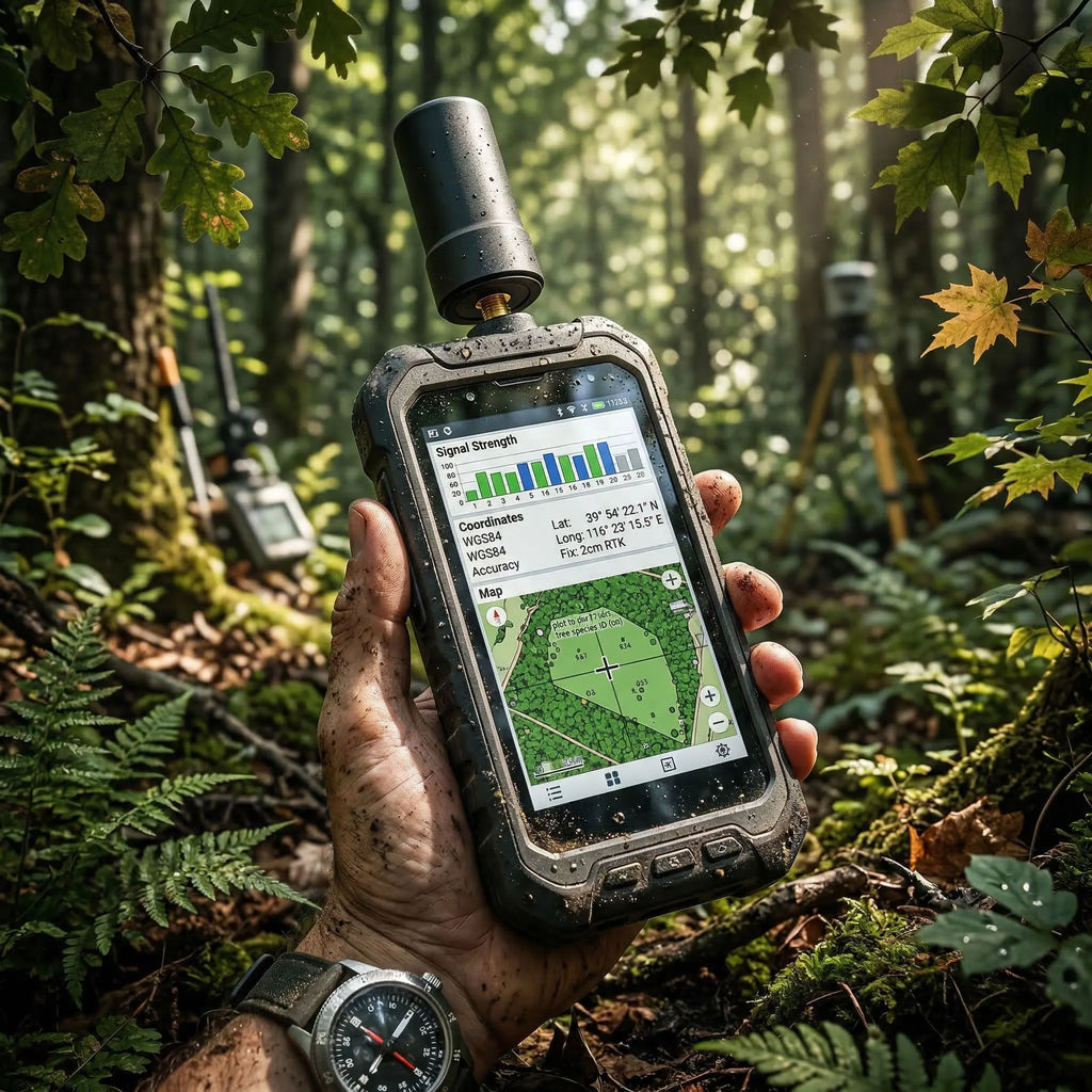 Rugged RTK GNSS IP67 Waterproof for Handheld GIS Mobile Devices High Precision Surveying Mapping Antenna for Field Work