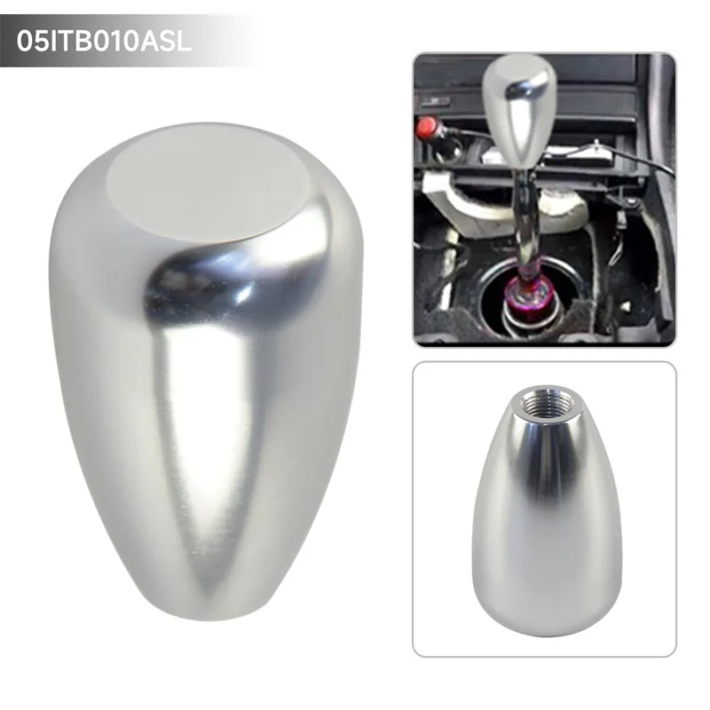 Car Shift Gear Knob Aluminum Fits For BMW E30 E36 E39 E46 M3 M5 3-Series 5-Series Silver