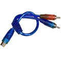 High Quality for Car MP3 Audio RCA 1 Male to 2 Female Y Splitter Cable Adapter Cord Converter for Car AUX Amplifier
