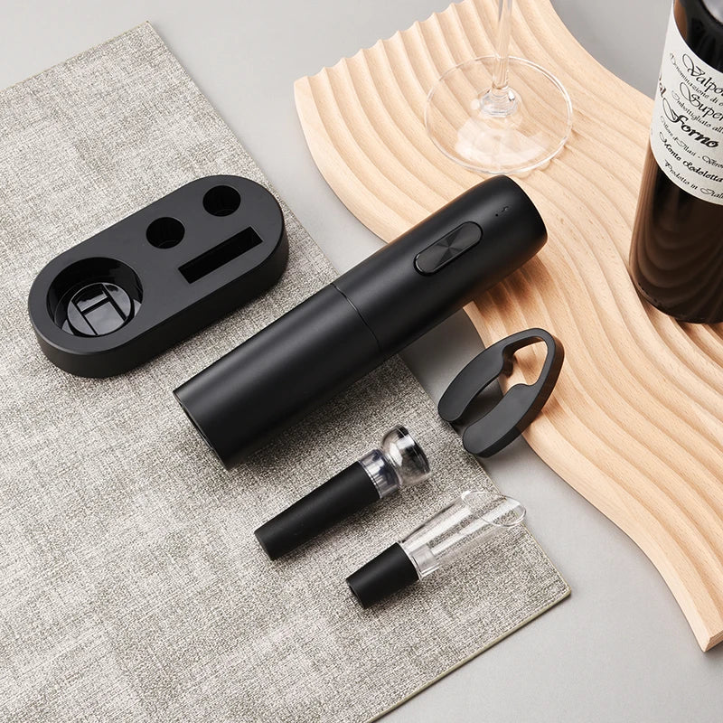 Tire-bouchon électrique automatique pour bouteille de vin rouge avec base de chargement ou piles Outils à vin Produits de cuisine