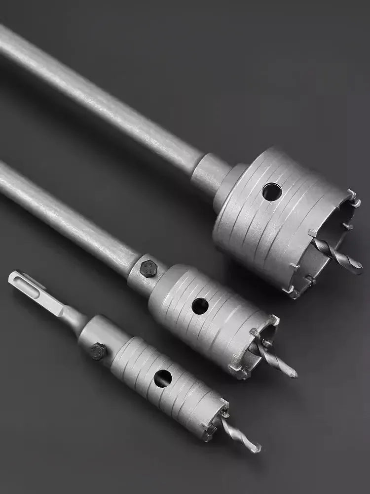 SDS Concrete Hole Saw 30-160mm Electric Hollow Core Drill Bit Shank 110-530mm Core Drill Bit Cement Stone Wall Drilling Tool