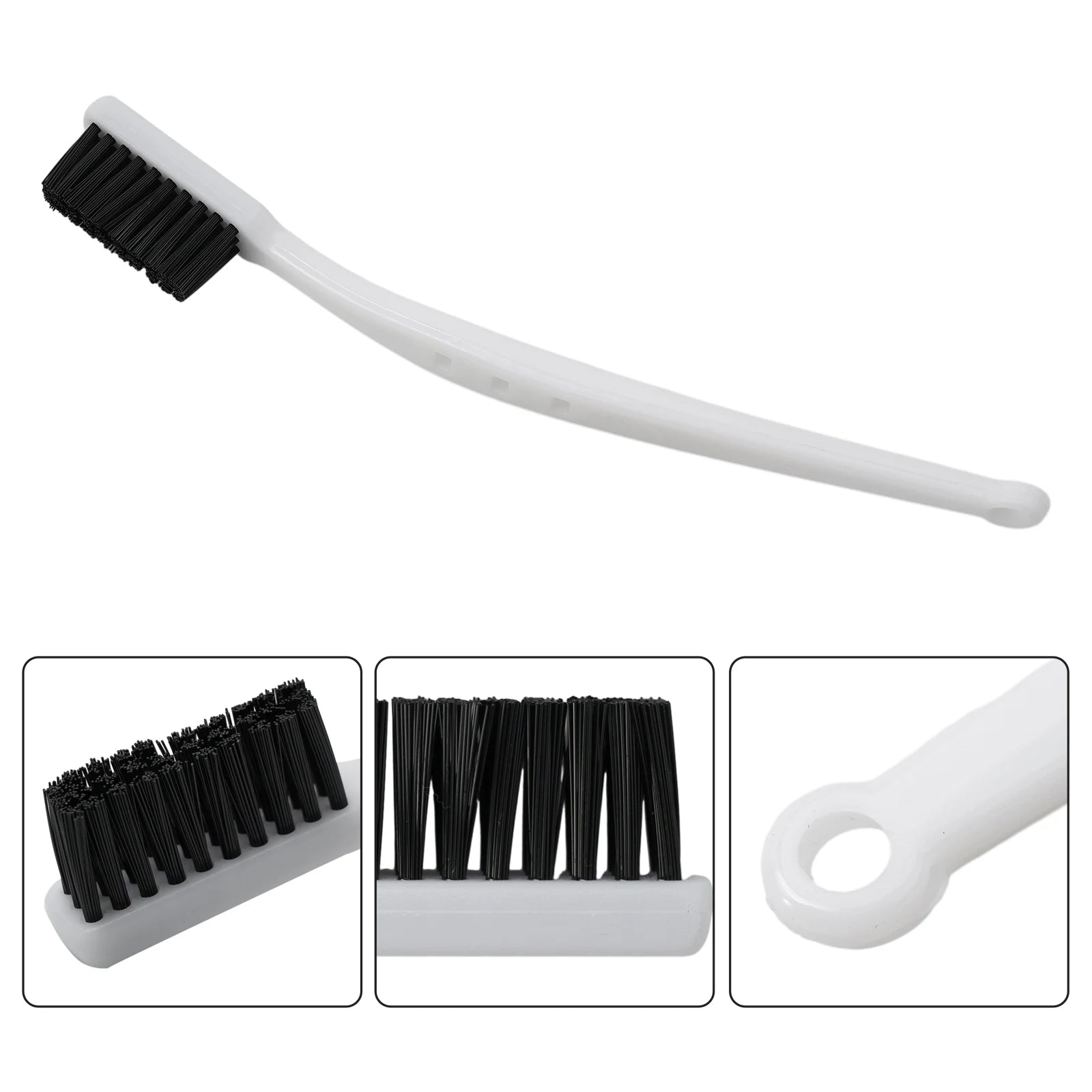 Brush Wire Metal Nylon Wire Plastic White Wire Brush Black Cleaning Handle Brass Machine Polishing Rust Silver