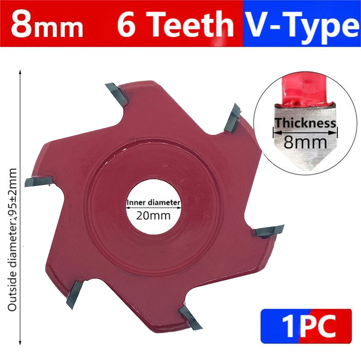 U/V-type 6/8/12 Teeth Cutting Blade