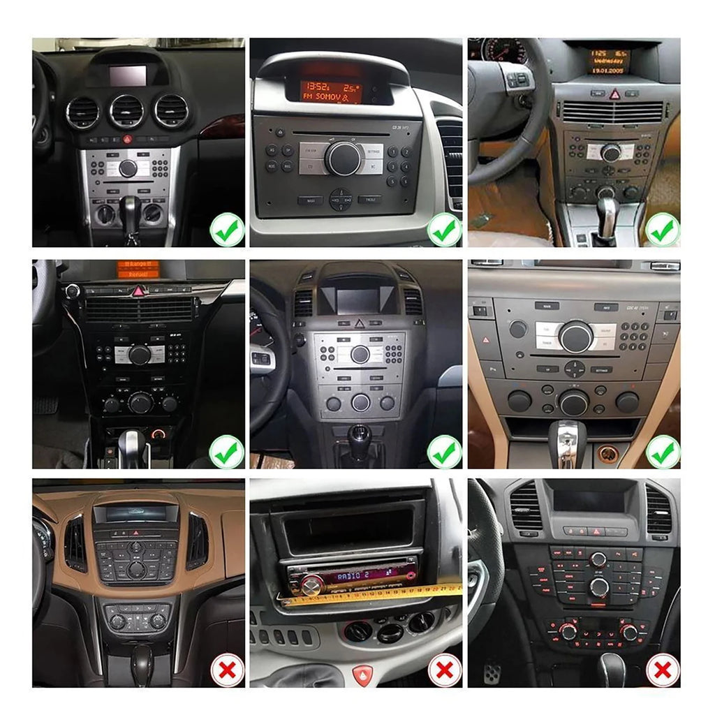 ESSGOO Car Radio CarPlay Android 15 For Opel Astra Vectra Vauxhall Antara Zafira Corsa C D Vivaro Meriva Auto ﻿