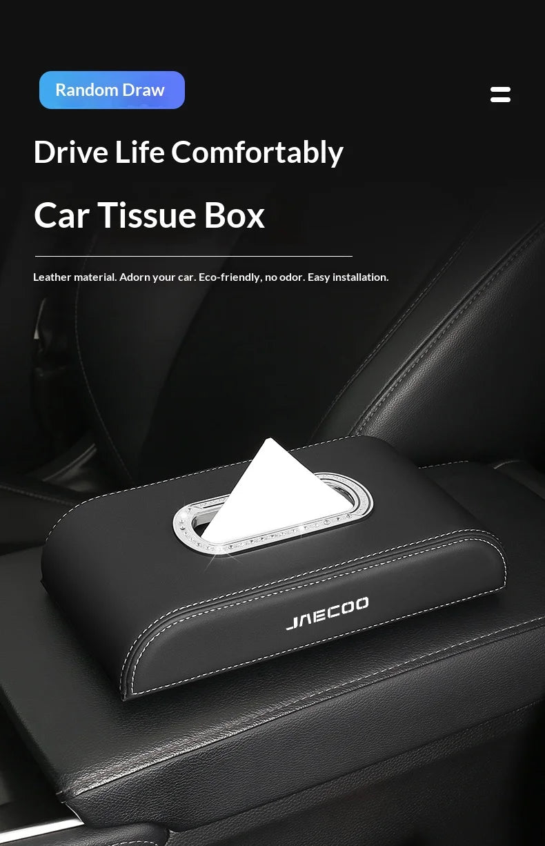 Suitable for JAECOO J5 J6 J7plus jaecoo J8 J7Phev car center console car mounted tissue box hanging bag tissue bag