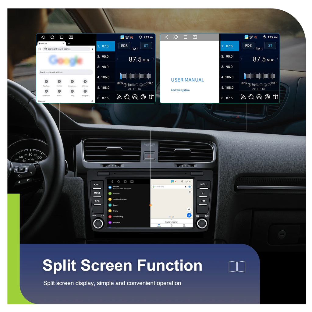 4+64G 8inch Wireless Carplay Android Auto For Skoda Octavia 2 A5 2004-2013 Car Radio CarPlay GPS Navigation WIFI RDS Stereo