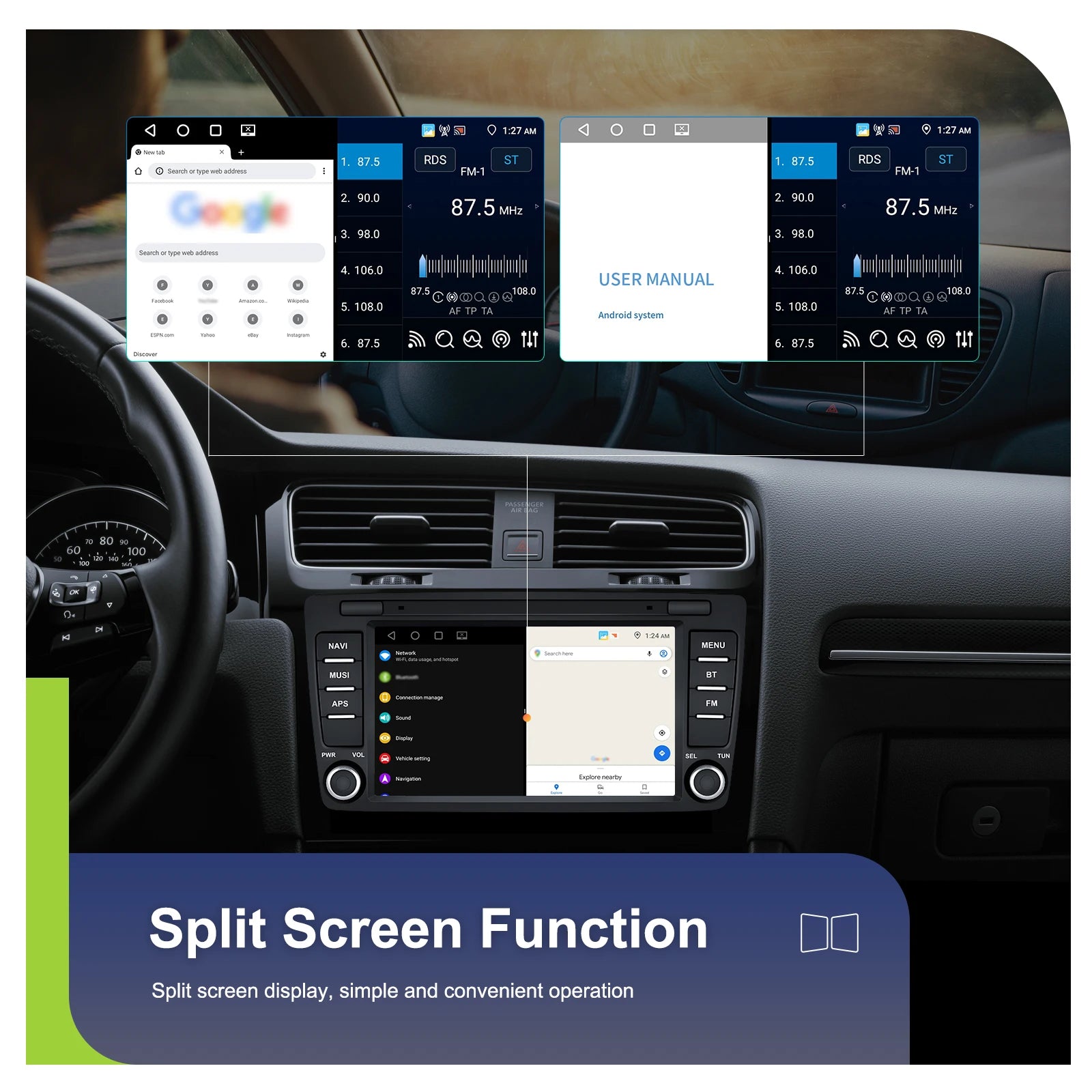 4+64G 8inch Wireless Carplay Android Auto For Skoda Octavia 2 A5 2004-2013 Car Radio CarPlay GPS Navigation WIFI RDS Stereo