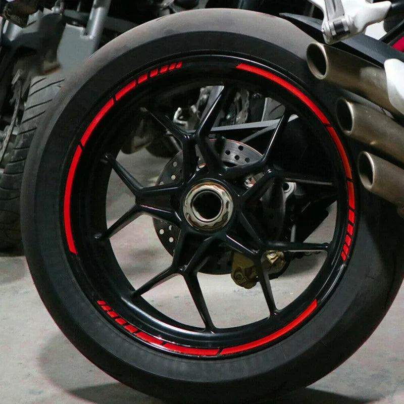 16Pc Reflective Tire Rim Stickers