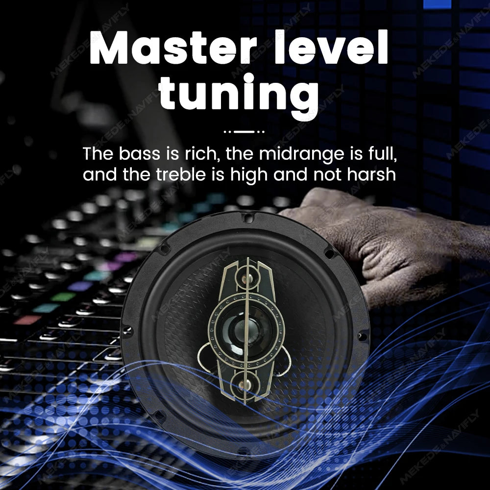 NaviFly 2pcs 5" 6.5" 6*9" Universal Car Audio Coaxial Speakers Non-destructive Installation Car Speaker HiFi Audio Music Speaker