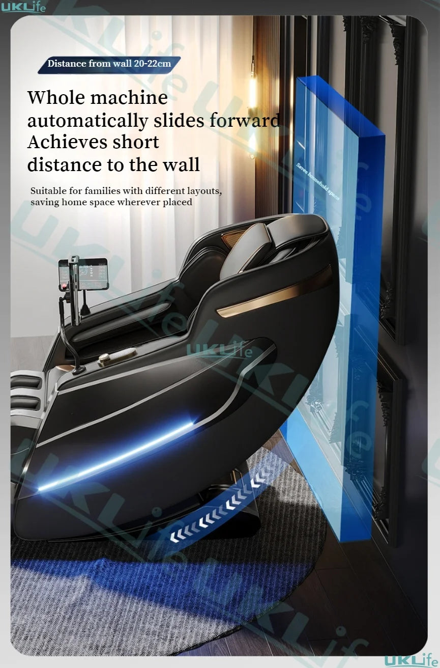 2026 MAX6D Dual-Core Jade Massage Chair with Calf Massage, 152cm Dual SL Track, AI Voice Control, Zero Gravity Mode
