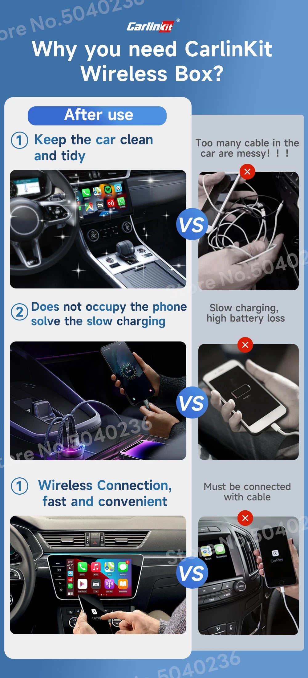 2026 CarlinKit 5.0 2Air Wireless Android Auto Box Portable CarPlay Wireless Dongle For Car Radio with Wired CarPlay/Android Auto