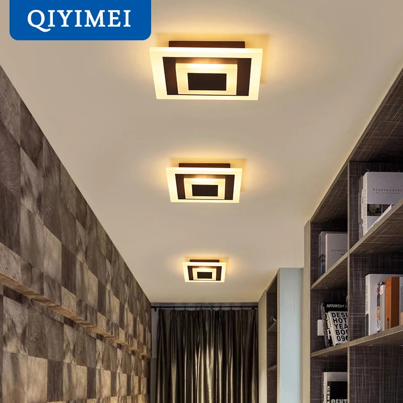 Modern LED Ceiling Light For Corridor Lamps Bathroom Living Room Balcony Round Square Lighting Home Decorative Fixtures Dropship