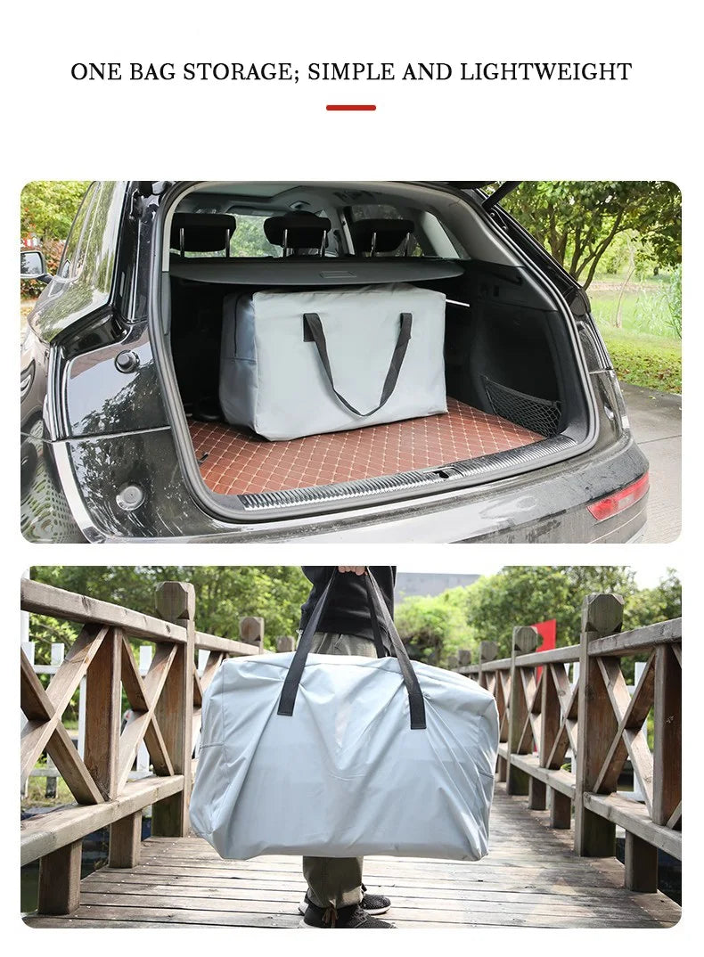 Solarmarine Inflatable Water Platform Island Dock Raft, Floating Pontoon for Fishing, Swimming River Lake Pool, 200cm, 2 Persons