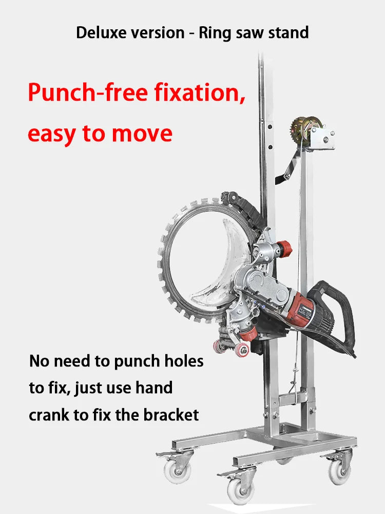 220V-240V  Concrete Ring Saw with 2.4M Track  High Power Electric Wall Cutter  Cuts up to 30‑40 cm Concrete Brick Stone