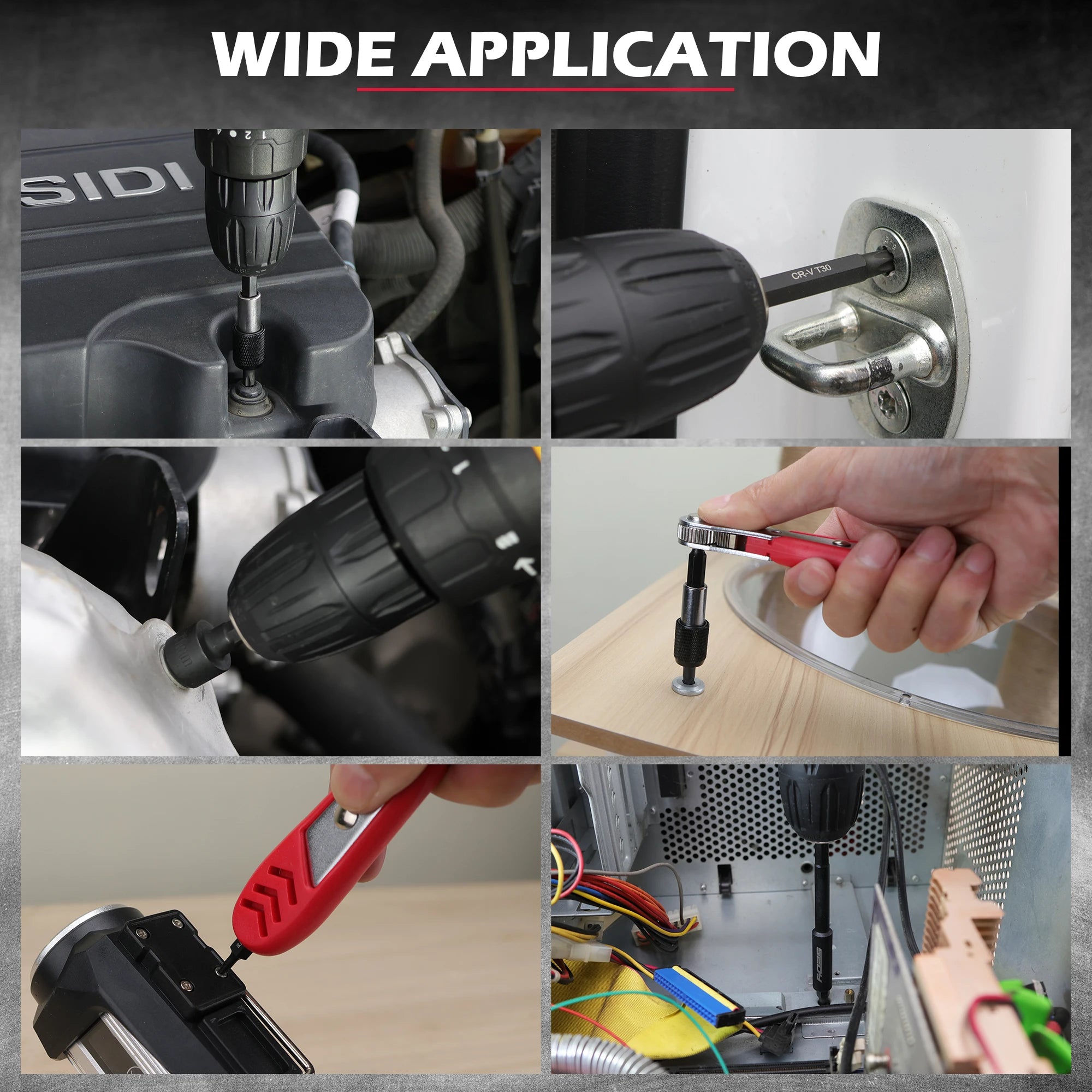 SEDY 232-Piece Ultimate Screwdriver Bit Set, Cr-V Impact Driver Bit Set Includes Security Bits,Nut Driver, Ratchet Wrench