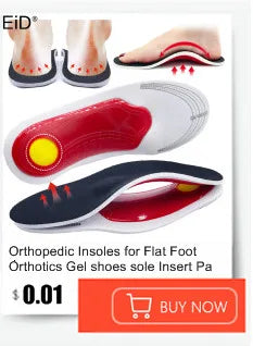 EiD New Arch Support 25mm Orthotic insole Black Leather orthotics Insoles for Flat Foot O/X Leg Corrected Shoe Sole insert pads