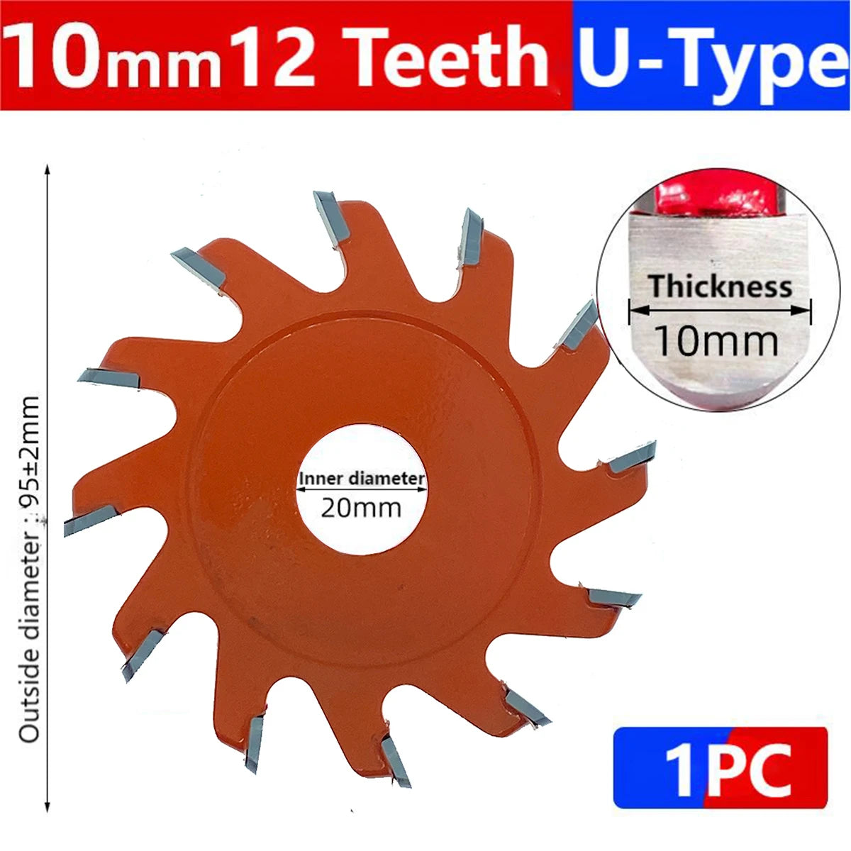 U/V-type 6/8/12 Teeth Cutting Blade