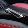 Carbon Fiber Car Hand Brake Grips Protection Cover Accessories For Audi Sline A4 B6 B8 S1 S2 S4 S5 S6 A1 A3 A6 C5 A5 A8 Stickers
