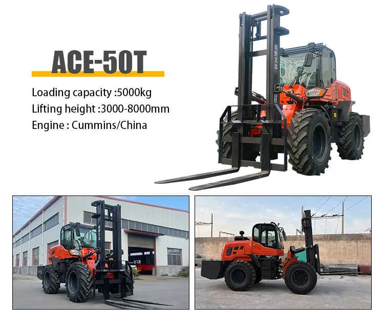 New design 4x4 forklift 3.5 ton free shipping all terrain forklift 5 ton warehouse 3 ton forklift sales with customized
