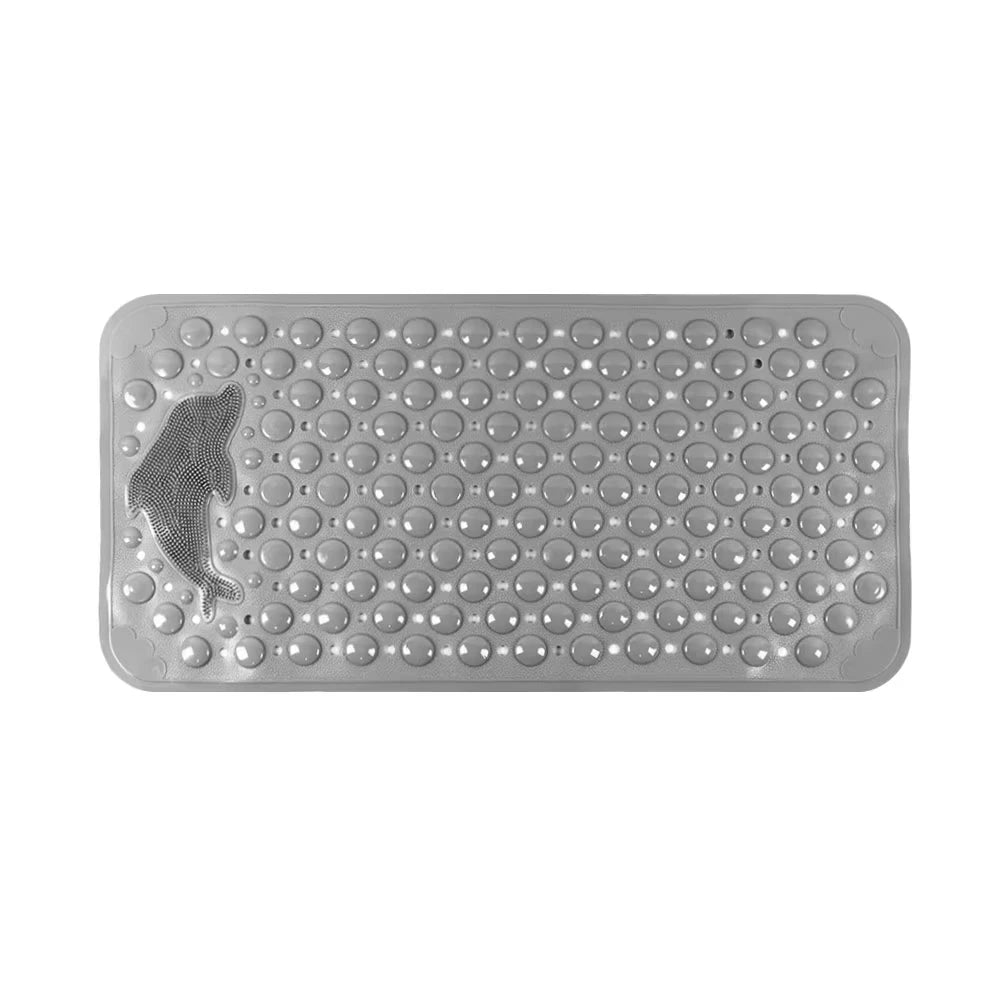 1pc Dolphin Rectangular Non-Slip Mat, 35*70cm PVC Anti-skip Bath Mats for Bathroom, Massage Bathtub Mat Safe Rugs Foot Mats