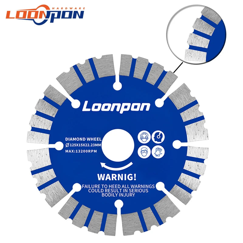 125mm Diamond Saw Blade Dry Cutting Disc for Marble Concrete Porcelain Tile Granite Quartz Stone concrete cutting discs Diamond