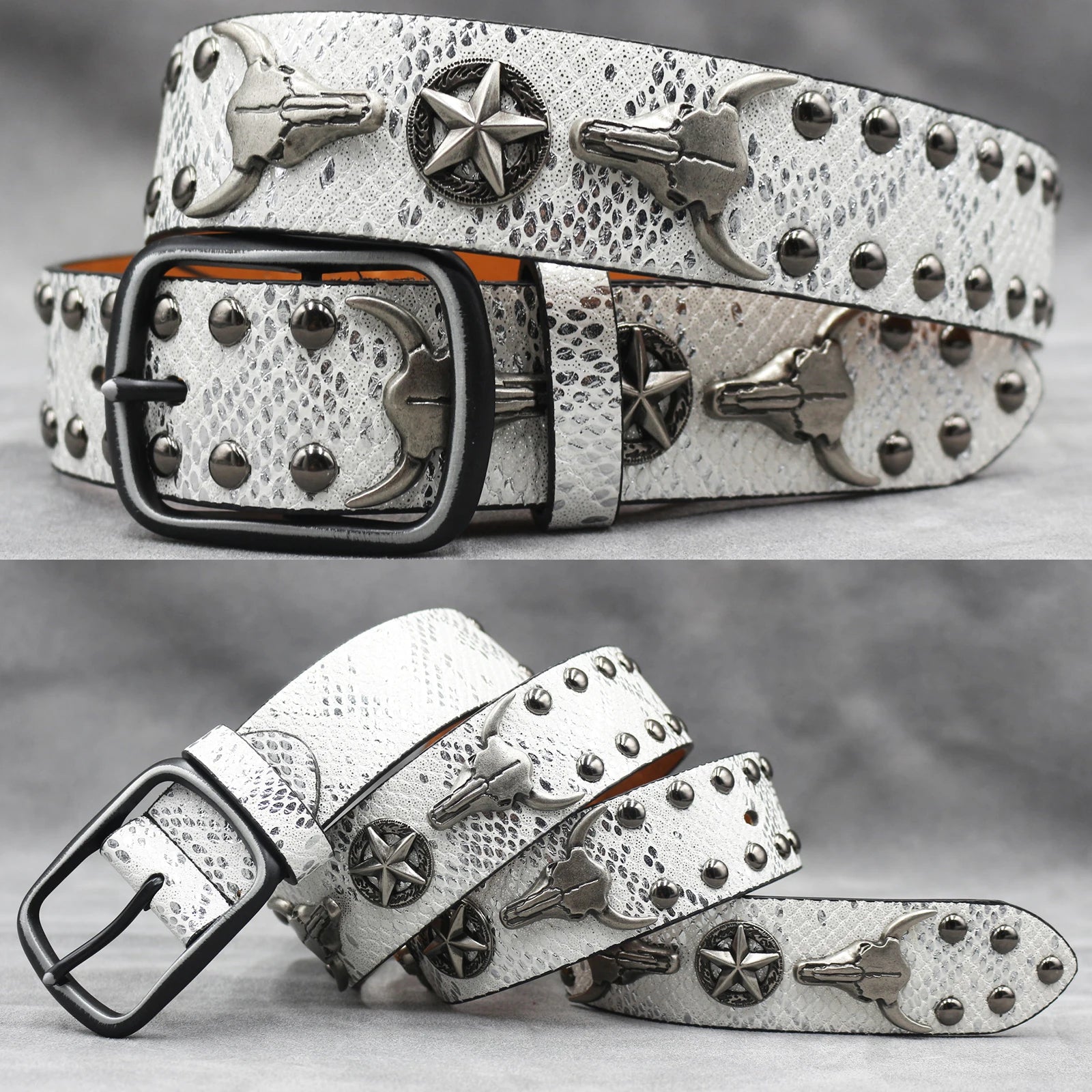 Rivet PU  Leather men's belt Fashion alloy belts Buckle luxury brand jeans belts for men business belt female belt