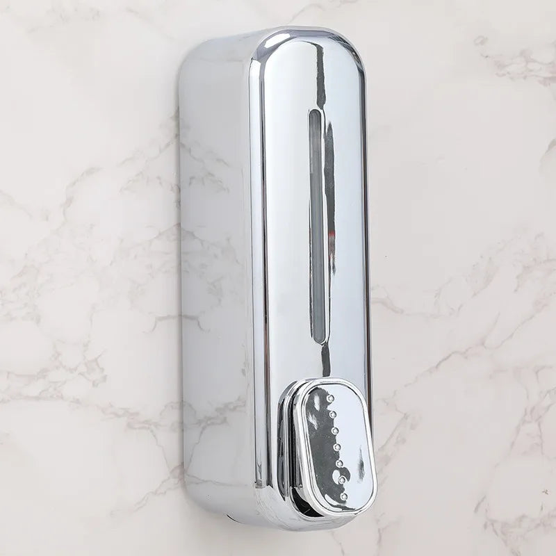 1-2pcs Hotel Manual Soap Dispenser Wall Mounted Shampoo And Shower Gel Box Bathroom Soap Bottle Portable Press Dispense Liquid
