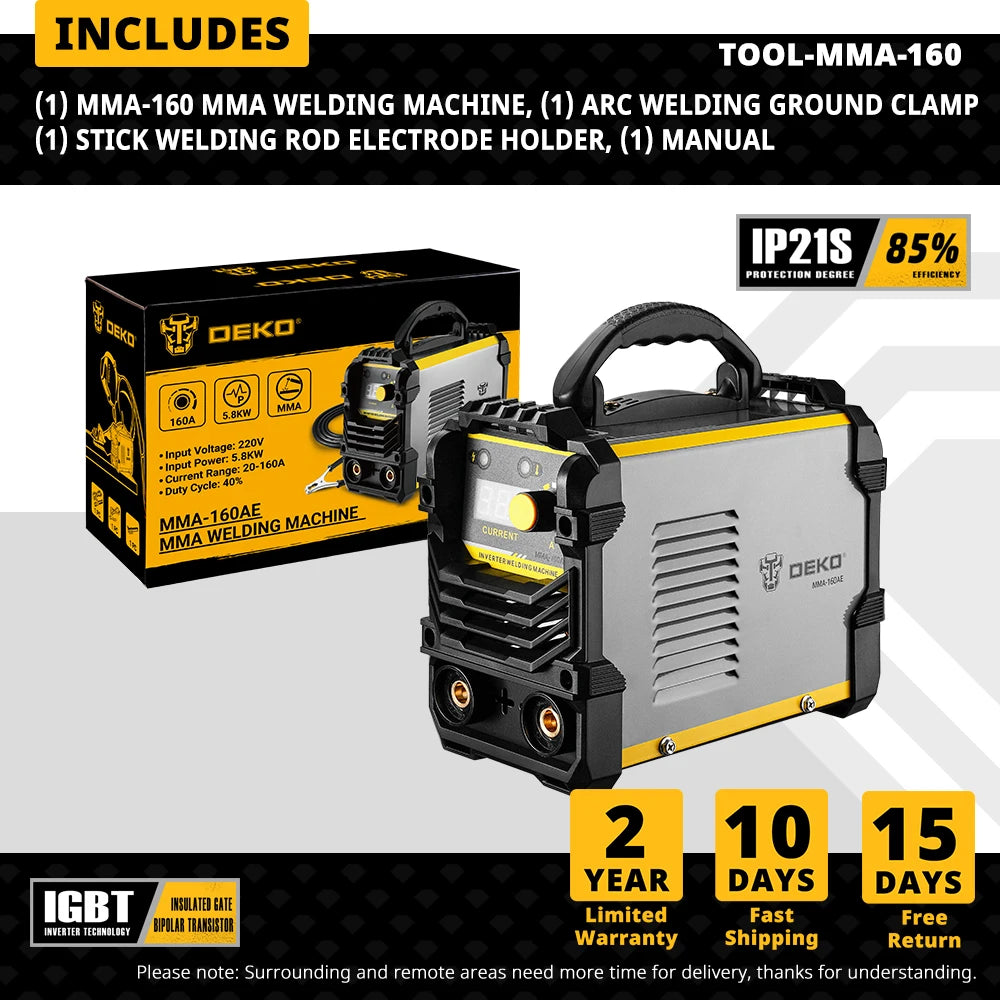 DEKO MMA Series 4.1KVA Inverter Arc Electric Welding Machine 220V MMA Welder for DIY Welding Working and Electric Working