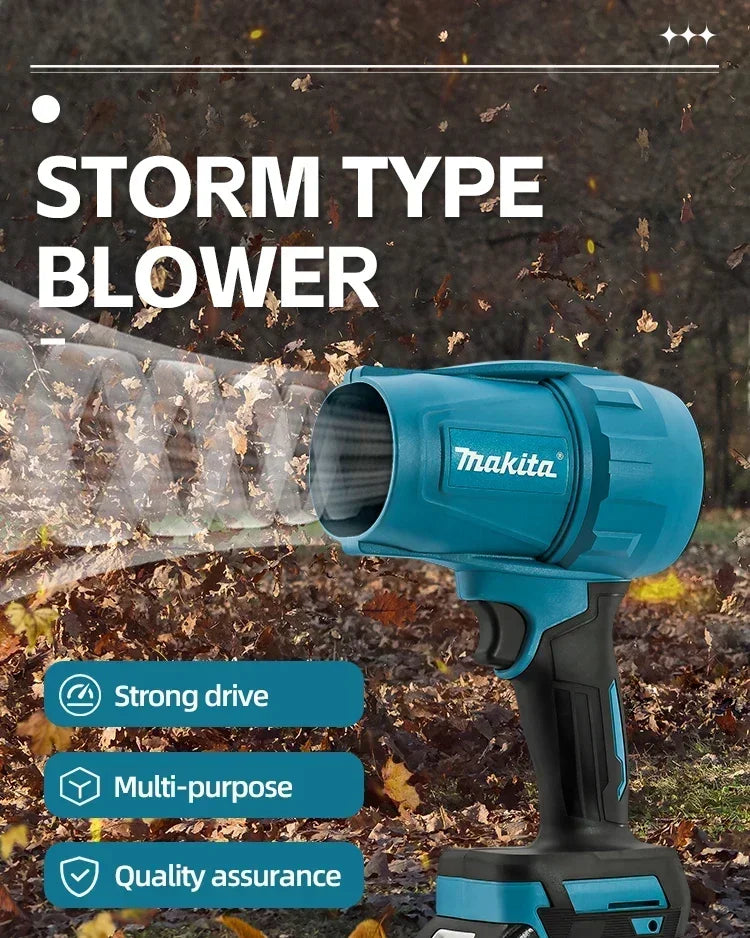 Makita 30000RPM Violent Blower Turbo Jet Fan 18V Electric Air Duster Wind Speed Turbo Rechargeable Cleanin Tool
