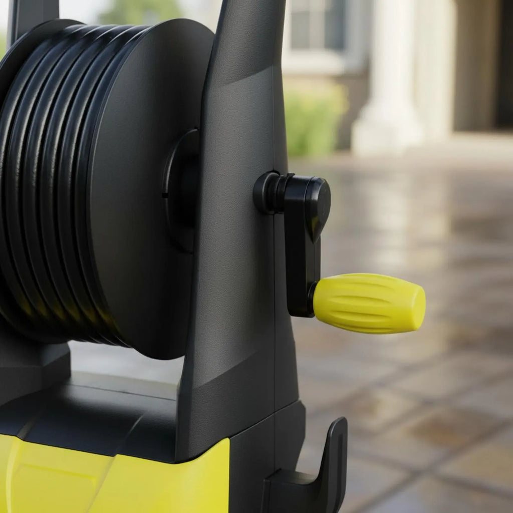 High Pressure Washer Long-Lasting Aluminum Pump Electric High Pressure Washer Wheeled Power Cleaner Easy Storage