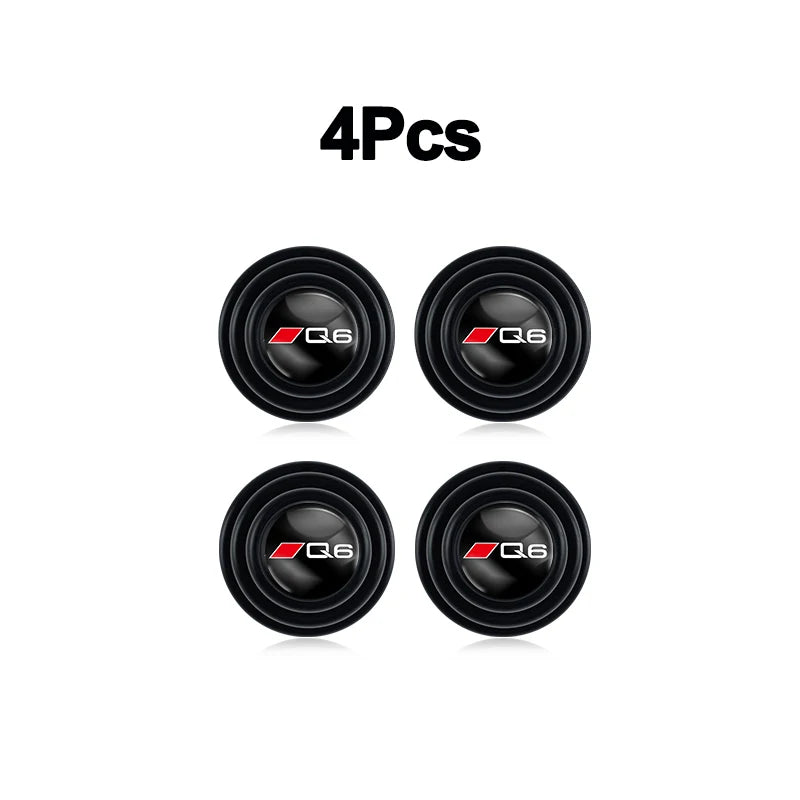4Pcs Car Door Anti-shock Pad Anti-noise Buffer Gasket Auto Interior For Audi A1 A2 A3 A4 A5 A6 A7 A8 Q1 Q2 Q3 Q4 Q5 Q6 Q7 Q8 RS3