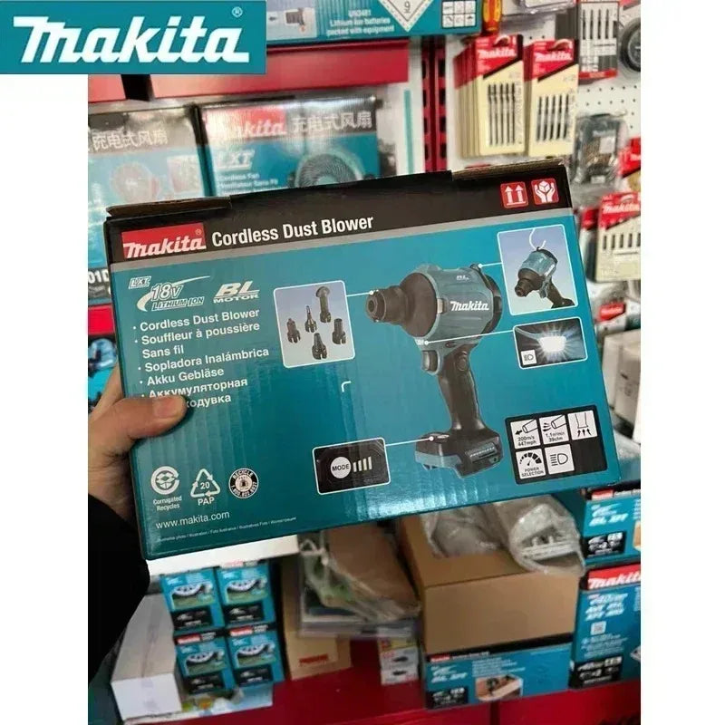 Makita DAS180 18V Cordless Air Blower Multifunction Dusting Machine with Nozzle Air Dust Removal Gun And Inflator Tool