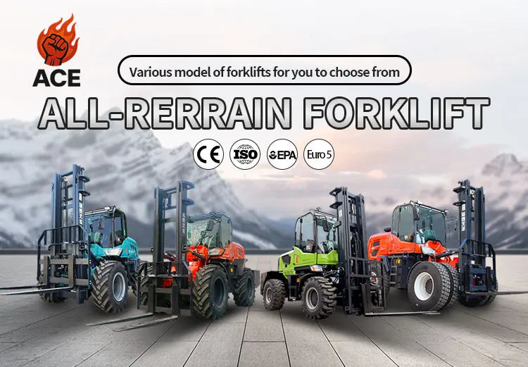 New design 4x4 forklift 3.5 ton free shipping all terrain forklift 5 ton warehouse 3 ton forklift sales with customized