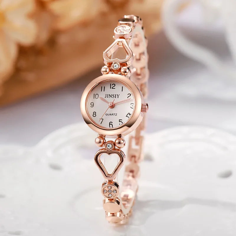 Fashion Women Bracelet Watches Luxury Gift Watches for Women Simple Ladies Quartz Watch Relojes Para Mujer Gold Watch Wholesale