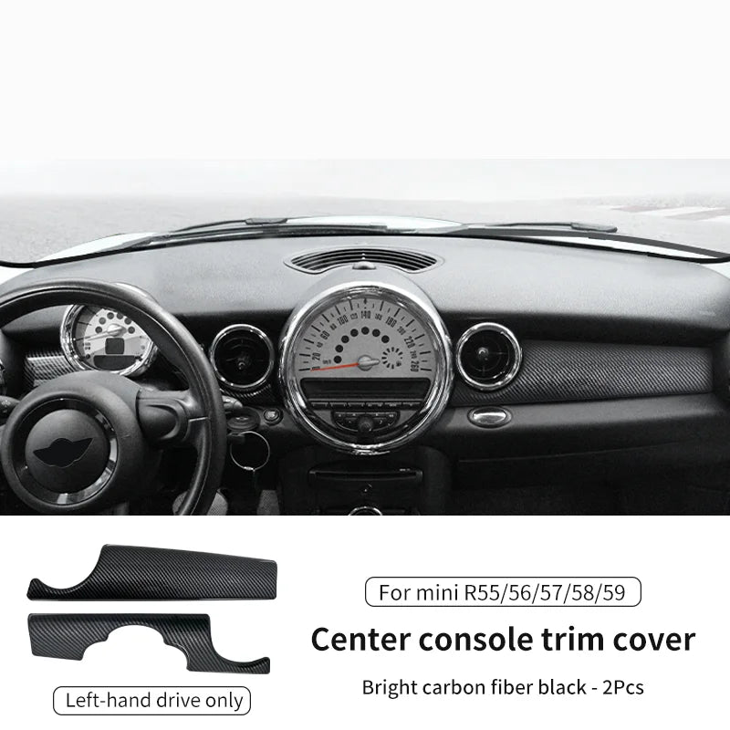 Car Dashboard Decal Leather Sticker For Mini Cooper R56 R55 R54 R57 R58 R59 Car Accessories Styling Only Left handdrive