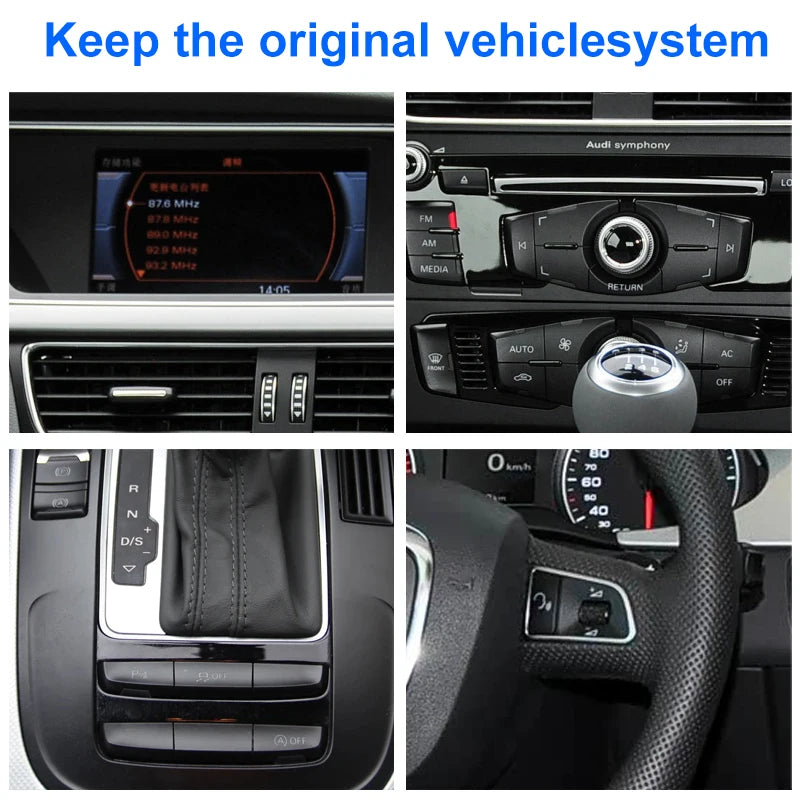 For Audi AUDI A4 B8 2009 20110 2011-2016 10.25-inch car radio multimedia player Android 15 Wireless Carplay stereo DSP 4G WiFi
