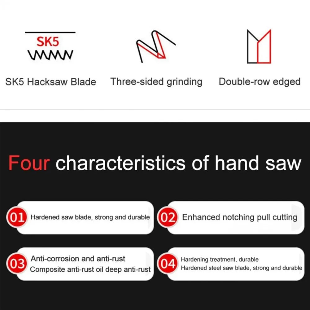 Multifunctional Folding Saw Pruning Saw SK5 MO-V Steel Handle Hand Saw Wood Cutter Garden.Tools.