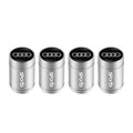 4Pcs Car Emblem Wheel Tire Valve Caps Covers Car Accessories For Audi Quattro A1 A2 A3 A4 A5 A6 A7 A8 Q1 Q2 Q3 Q4 Q5 Q6 Q7 Q8 TT