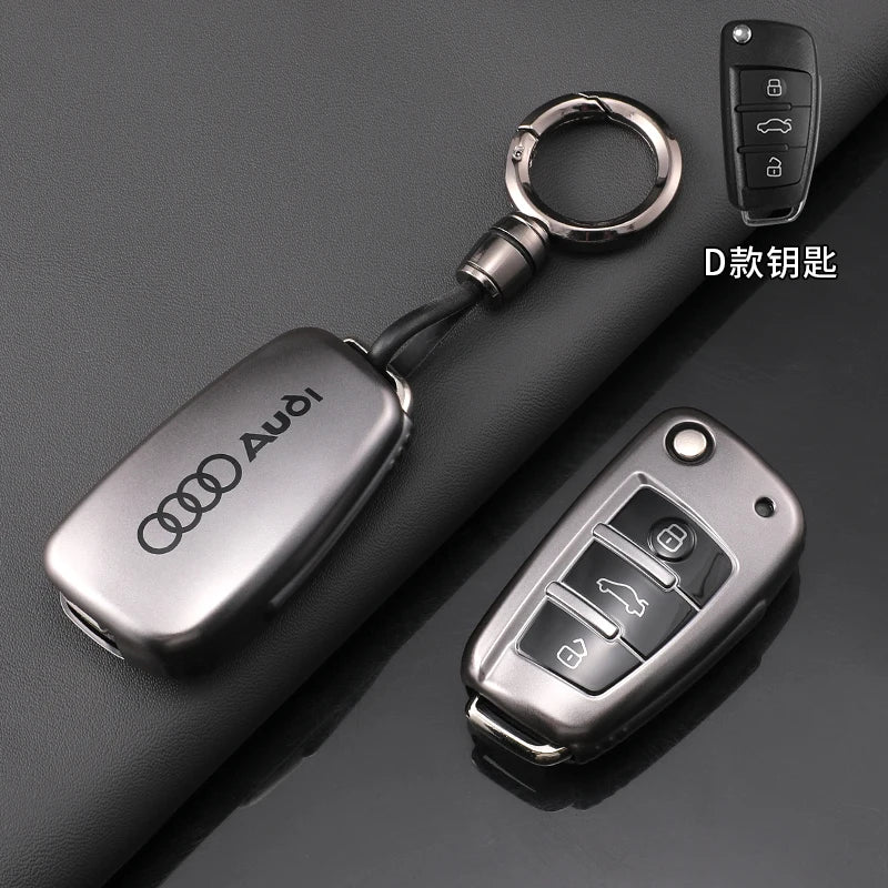 TPU Car Key Case Cover For Audi A3 A4 A4L B5 B6 B7 B8 B9 A5 A6 A6L C5 C6 Q3 Q5 Q7 S5 S7 RS3 TT Car key Shell Protecor Accessory