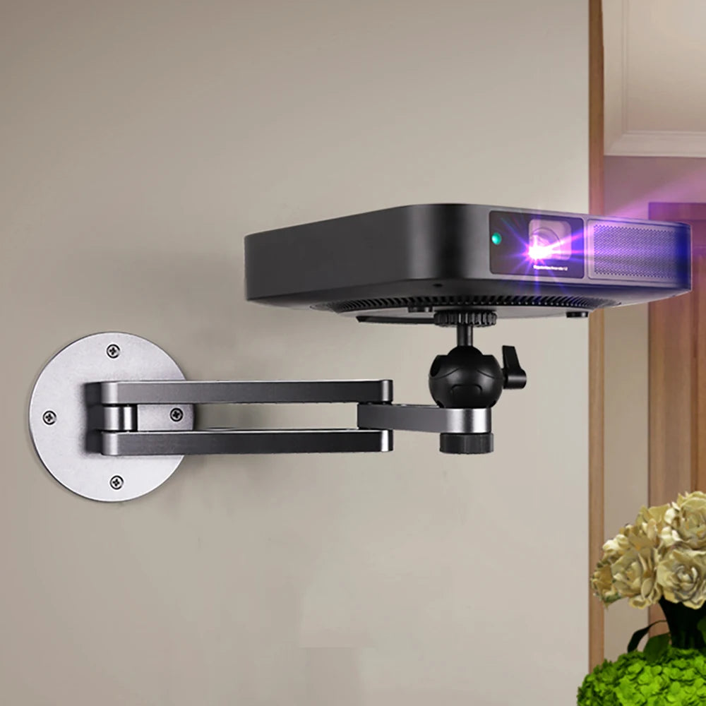 Support de projecteur Support mural robuste en alliage d'aluminium pour articles universels à trou de vis 1/4 pouce XGIMI TD Capacité de charge de 10 kg