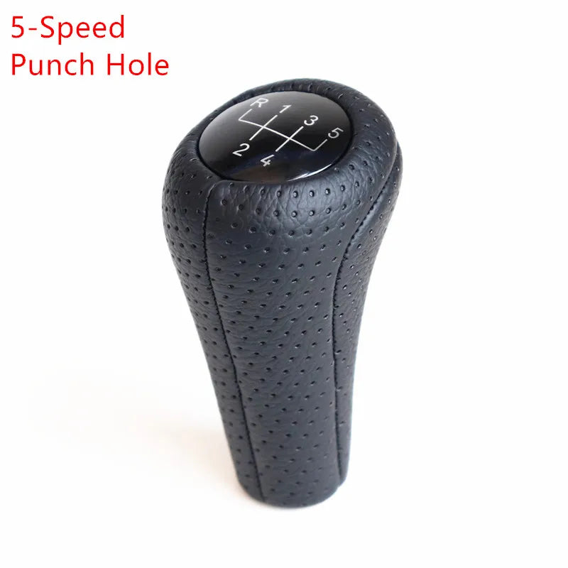 Hole Leather 56 Speed Gear Shift Knob for BMW E90 E91 E92 E60 E46 E39 E36 E34 E30 E81 E82 1356 Series M6 M5 M3 Pen POMO Headball