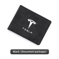 Driver License Holder Pu Leather on Cover Car Driving Documents Business Id Pass Certificate Folder Wallet for Tesla sticker